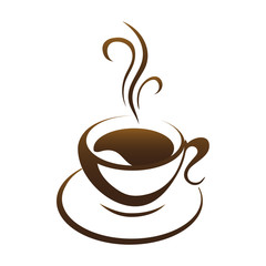 hot coffee cup vector