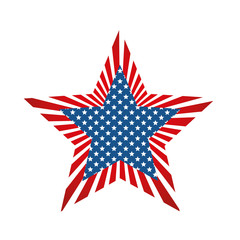 United States patriotic symbol icon vector illustration graphic design