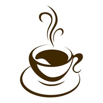 hot coffee cup vector
