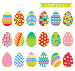Easter eggs icons.