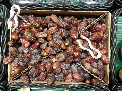 getrocknete Datteln auf dem Markt