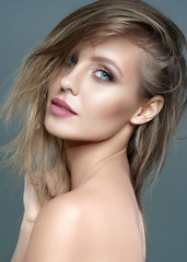 Fototapeta premium portrait of a beautiful girl glamorous girl