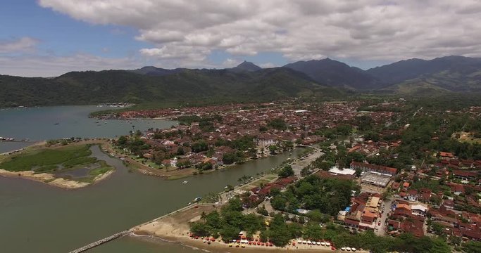 Aerial View of Paraty, Rio de Janeiro, Brazil