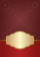 decorative old-fashioned patterns and elegant frame