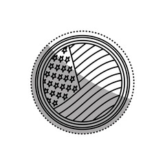 United States patriotic symbol icon vector illustration graphic design