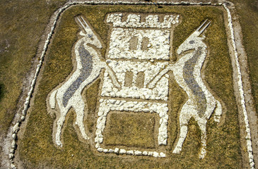 Symbol of Fort Namutoni, Namibia, Etosha NP