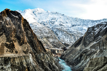 Fototapeta premium Karakoram range, Peak and summit