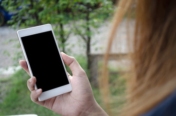 woman using smart phone