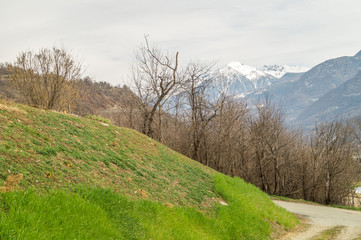 winter landscape just before spring