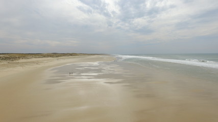 Atlantic beach in winter