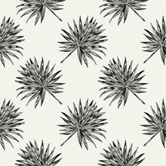 Exotic flowers set. Botanical vector vintage illustration.