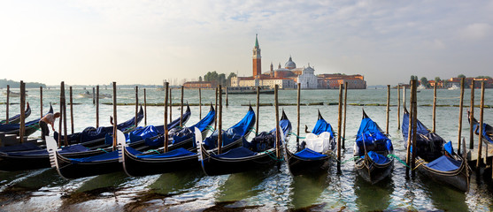 Fototapeta na wymiar Gondola, Canals of Venice, Italy