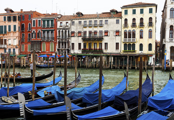 Fototapeta na wymiar Gondola, Canals of Venice, Italy