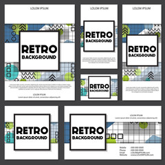 memphis background style Design Template