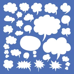 Tuinposter Speech Bubbles and Thought Clouds © Creativika Graphics