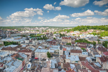 View on Lviv, Ukraine