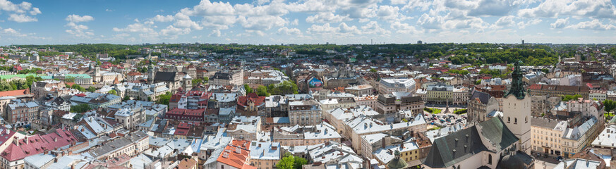 Fototapeta na wymiar View on Lviv, Ukraine