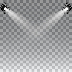 Set of vector scenic spotlights