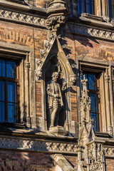 Obraz premium Gothic New Town Hall (Neues Rathaus, 1867). Munich, Germany.