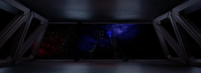 Fototapeta premium Przestrzeń kosmiczna, gotowa na kompilację renderowanych postaci 3D