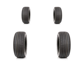 Four summer new car tires. © Denis Rozhnovsky