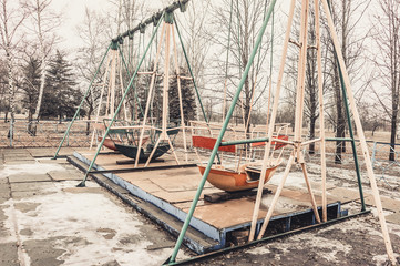 Fototapeta premium Abandoned amusement park