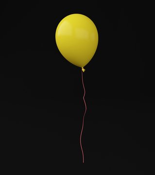 Yellow Ballon 3d