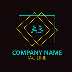 Letter AB Logo Design.Sign.Symbol