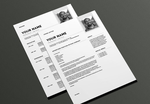 Modern Resume and Cover Letter Layout