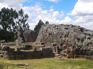 Cusco. Peru. Archaeological site Q'inqu.