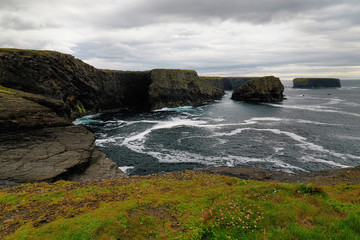 Obraz premium Near the ocean - Cliffs & nature at the coast of Ireland