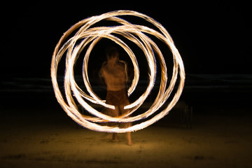 Steel wool burning