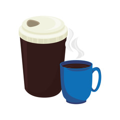 coffee cup drink isolated icon vector illustration design