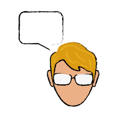 Faceless man head icon vector illustration graphic design