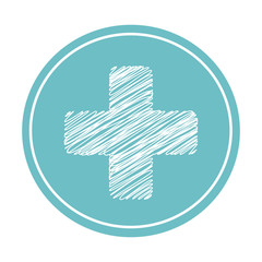 cross medical symbol isolated icon vector illustration design
