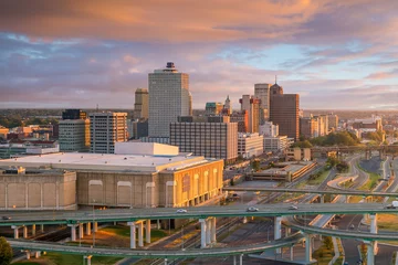 Foto auf Alu-Dibond Aerial view of downtown Memphis © f11photo