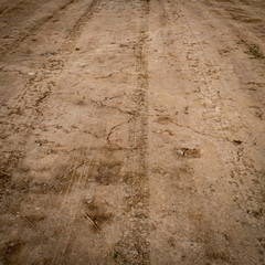 Dust country road
