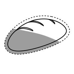 Delicious and fresh bread icon vector illustration graphic design