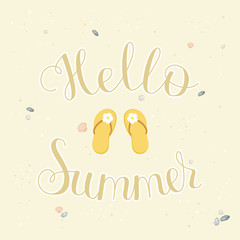 Hello Summer lettering