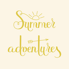 Lettering Summer Adventures