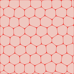 Abstract vector background imitating honeycombs. Net from cells of organic form.