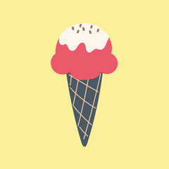 cite ice cream with chocolate sprinkles