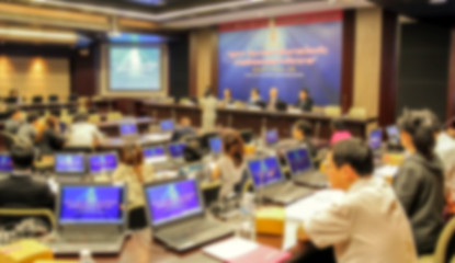 blurred for background Business people meeting presentation conference in meeting room.