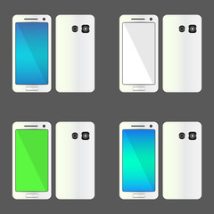 New design model of smartphone, mobile phone,realistic vector illustration.