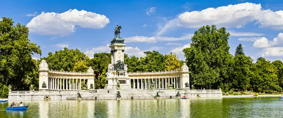 Fotobehang Madrid Retiro-park in Madrid
