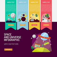 Infographic Space and Universe