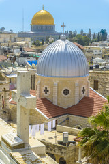 A view on n rooftops of Old City of Jerusalem