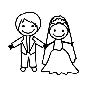 figure married couple icon, vector illustraction design image