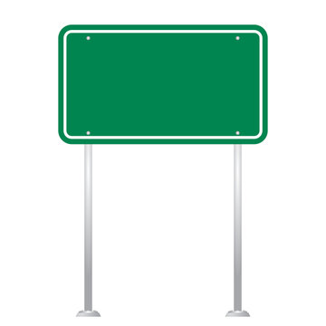 Blank Road Sign Board vector
