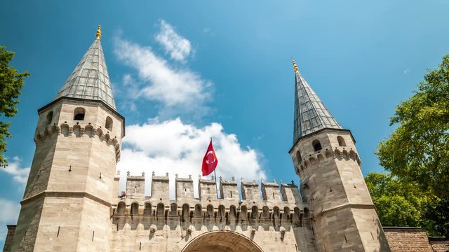 Istanbul. Topkapi Palace gate, also known as the Gate of Salutation